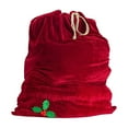 thumbnail image 3 of GUOOL Santa Claus Gift Bag with Drawstring Velvet Christmas Bag Durable Storage Bag Large Santa Gift Sack for Party Favors Festival Red, 3 of 9