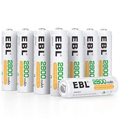 EBL Batteries Rechargeables AA Batteries AA de Qualité Ready2Charge 2800mAh - 16 Chiffres