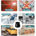 thumbnail image 6 of 24 Pcs Chair Leg Floor Protectors Round, Silicone Felt Furniture Leg Pads Caps Covers for Hardwood Floors (Fit 1-5/16" to 2"), 6 of 6