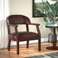 thumbnail image 3 of Boss Office Products Burgundy Ivy League Executive Captains Chair, 3 of 9