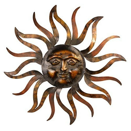 Ten Waterloo 7982 Large Sun Metal Wall Decor Bronze Walmart Canada