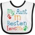 thumbnail image 3 of Inktastic My Aunt in Boston Loves Me Boys or Girls Baby Bib, 3 of 4