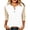 Khaki-1, variant on Gytharion Women's Ombre Henley Shirts 3/4 Raglan Sleeve Loose Color Block Casual Tops Button Placket Sporty Printed Tees for Spring and Summer