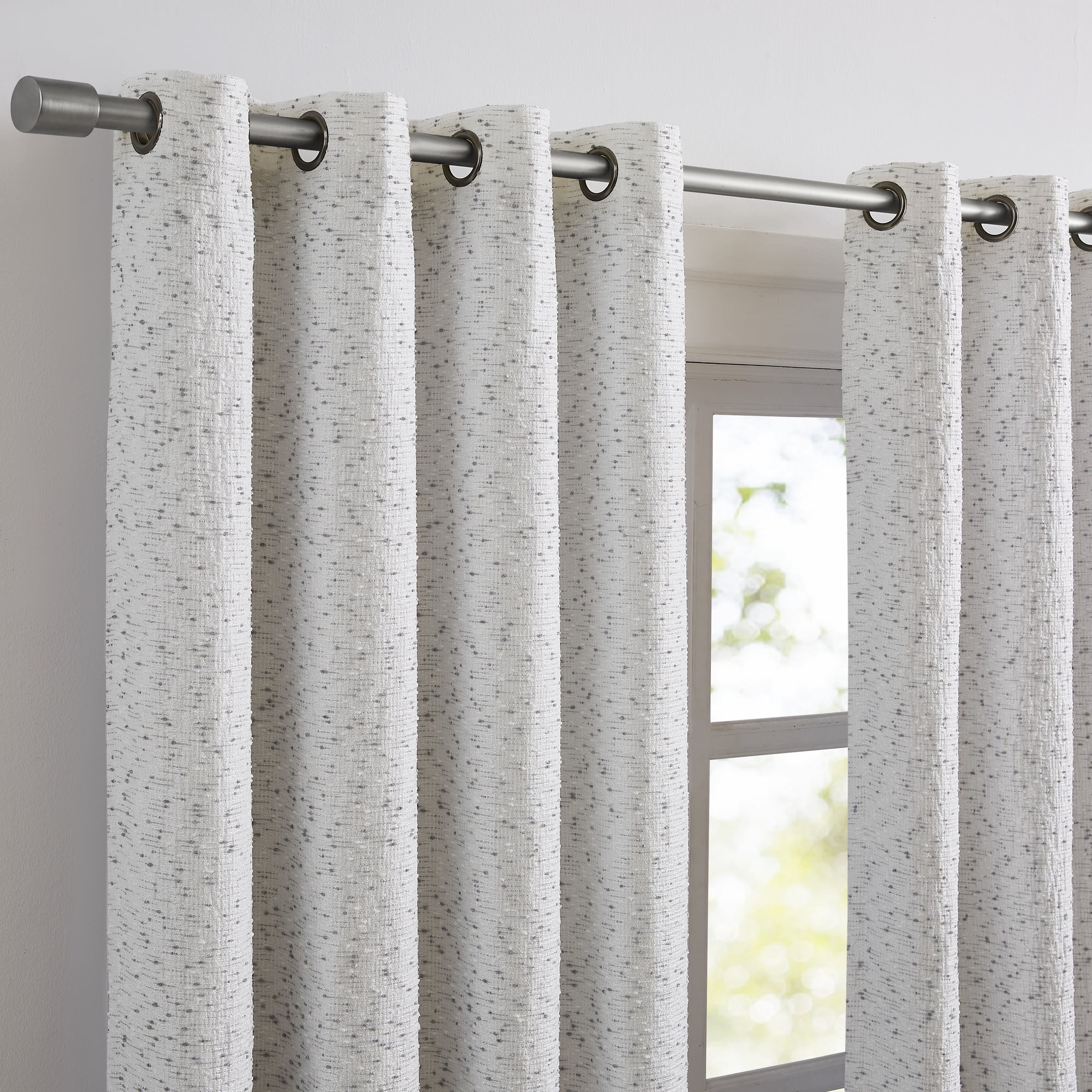 Sunshield 100% Blackout San Marco Single Curtain Grommet, 50x84, Gray