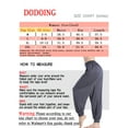 thumbnail image 2 of DODOING Women's Casual Yoga Pants Loose Fit Style Trousers Wide Leg Activewear Relaxed Fit Pants Black/ Gray/ Dark Grey, 2 of 5