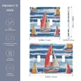 thumbnail image 2 of Yayeee Toggle Light Switch Wall Plate 2-Gang 4.56"x4.48" Decorative Outlet Cover, Red Sailboats, 2 of 7