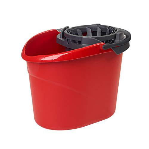 12 L Red Abbey HB905RED Mop Bucket