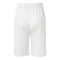 thumbnail image 4 of Plebaso Men's Striped Shorts 2025 Summer Drawstring Casual Shorts Lightweight Beach Short Pants for Men, 4 of 5