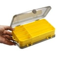 thumbnail image 5 of BrowQuartz Fishing Tool Storage Box Dual Side Solid Color Multi Compartment Replacing Portable Bait Fish Tools Case Accessories Orange, 5 of 6