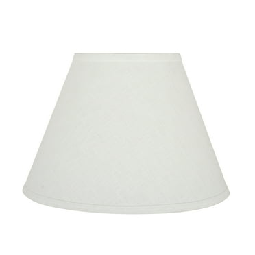 Aspen Creative 32366 Transitional Hardback Empire Shaped Spider Construction Lamp Shade in White, 14" wide (7" x 14" x 10")
