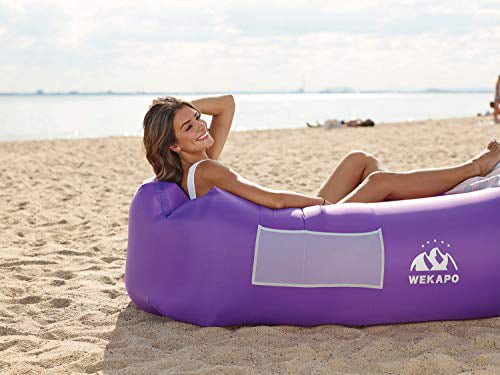 Lixada Inflatable Lounger Air Sofa Hammock-Portable,Water Proof& Anti-Air Leaking Design-Self-Inflating Sleeping Ideal Couch for Backyard Lakeside Beach Traveling Camping Picnics & Music Festivals 