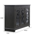 thumbnail image 6 of CQSXDA 49.33" x 15.55" Sideboard Buffet Cabinet 3 Mirrored Doors And Adjustable Shelves For Dining And Bedroom Storage, Dark Brown, 6 of 14