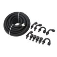 thumbnail image 3 of Fuel Line Hose Set, Fuel Line Hose Kit Nylon Stainless Steel Black Rust Proof  for Car, 3 of 7