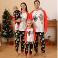 thumbnail image 1 of Matching Family Pajamas Sets Christmas PJ's Santa Sloth Print Top and Pants Bottom 2Pcs Sleepwear, 1 of 9