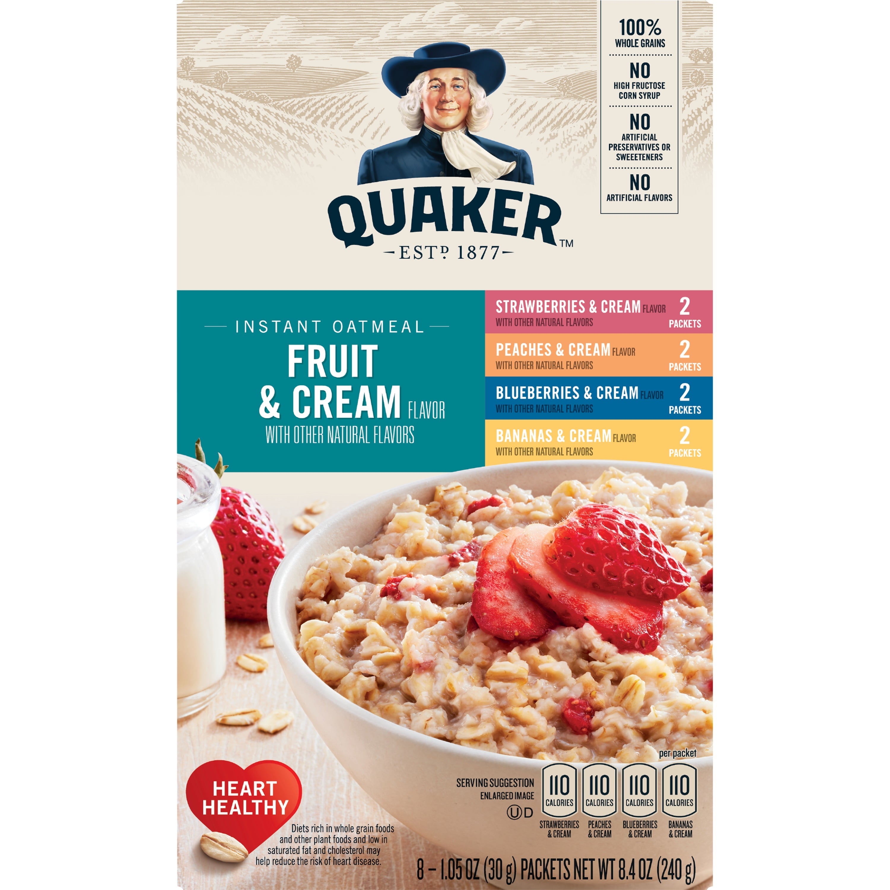 Quaker Qkr Iqo Fruit And Cream Variety 8ct