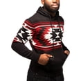 thumbnail image 4 of X RAY JEANS Mens Aztec Hooded Sweater, Black, S, 4 of 6