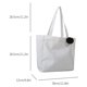 thumbnail image 5 of Bolsas de hombro informales para mujer, Bolsa de libros, Bolsas de moda, Bolsa de compras (blanco) Likrtyny Para Estrenar, 5 of 9