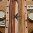 thumbnail image 5 of Texas Star Vintage 108 Inch Table Runner, Berry Burnt Orange Brown Wooden Farmhouse Dresser Scarf Cotton & Linen Tablerunner for Dining/Kitchen Island/Holiday Party Décor 13" x 108", 5 of 9