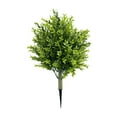 thumbnail image 2 of 26 Inch Artificial Cedar Topiary Ball Trees - UV Resistant Faux Plants with Ground Spike for Garden & Front Porch Decor(Boxwood), 2 of 6