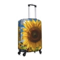 thumbnail image 3 of Daiia Sky Golden Sunflower Field Luggage Cover, Thickened Washable Travel Luggage Covers, Elastic Unique Baggage Covers for 18-20 inch Luggage-X-Large, 3 of 9