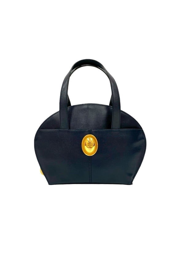 Pre-Owned Christian Dior CD logo hardware leather genuine handbag Boston bag tote... (Good)