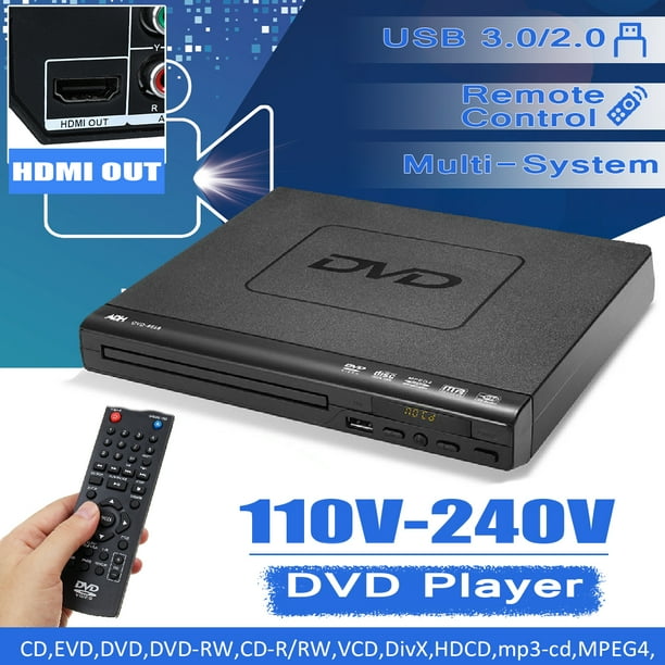 110V-240V Lecteur DVD CD USB Multi-Région/multi-Système + Télécommande