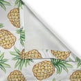 thumbnail image 4 of Ambesonne Pineapple Valance Pack of 2, Tropical Pineapple Paint, 54"X12", Emerald Mustard, 4 of 5