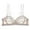 White, variant on FYDUU Womens Seamless Bra Women's Sexy Lace Bra Demi Sheer Mesh Bras See Through Bralette Unlined Underwire Embroidered Full Coverage Bras