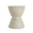 thumbnail image 6 of GDF Studio Travertine Tufa Texture Hourglass-Shaped Outdoor Lightweight Concrete MgO Side Table, 6 of 7