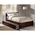 thumbnail image 3 of Orlando Queen Bed with Footboard and Twin Extra Long Trundle in Walnut, 3 of 8