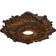 thumbnail image 3 of Ekena Millwork 18"OD x 3 1/2"ID x 1 1/2"P Riley Ceiling Medallion (Fits Canopies up to 4 5/8"), Hand-Painted Rust, 3 of 5