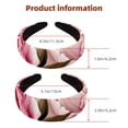 thumbnail image 3 of 2 Pack Spa Headbands for Women Ladies- Puffy Makeup Headband Peony Hair Bands for Washing Face, 3 of 6