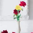 thumbnail image 1 of IDEANATEGRATE Flores Artificiales Amarillas Realistas De Alta Calidad Para Arreglo Decorativo En Hogar Y Oficina, 1 of 8