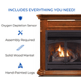 thumbnail image 5 of Duluth Forge Dual Fuel Ventless Gas Fireplace With Mantel - 32,000 BTU, T-Stat Control, Apple Spice Finish - Model# DFS-400T-4AS, 5 of 7