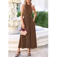 thumbnail image 2 of PRETTYGARDEN Summer Halter Dresses for Women Vacation Outfits Sleeveless Polka Dot Sundress Wedding Guest Maxi Dress, 2 of 7