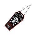 thumbnail image 5 of Wood Sign Halloween LED Light 30V Trick or Treat Skeleton Pattern Hanger with Rope Window Pendent for Door Garden Yard Type 3, 5 of 5