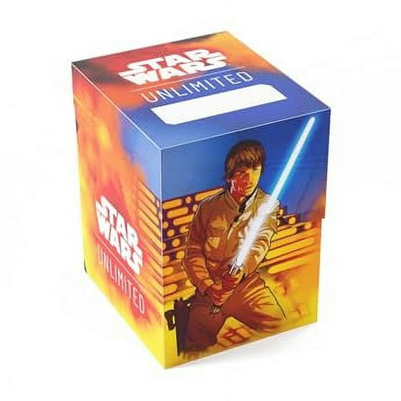 Gamegenic Star Wars Unlimited SOFT CRATE - Full-Color Printed & Officially Licensed Durable Deck Box, Holds 60 Double-Sleeved Cards, Perfect for TCGs and LCGs, Luke/Vader Design, Made
…