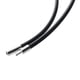 thumbnail image 4 of 3X Collar de Caucho Negro de Cierre de Acero Inoxidable con 3 mm - 22 Pulgadas, 4 of 4