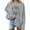 #20Gray, variant on Womens Tops Women's Halloween Sweatshirts Skull Graphic T Shirts Long Sleeve Pullover Tops Gothic Fall Clothes 2025