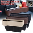 thumbnail image 2 of CARTTOU Car Seat Pockets PU Leather Car Console Side Organizer Filler Catch Storage Box, 2 of 8