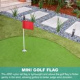 thumbnail image 5 of 7 x 5 Inch Golf Flag 420D Nylon Mini Garden Pin Flags Target Flag Green 6 Pack, 5 of 7