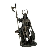 Zeckos Bronze Finish Loki Norse God Statue Sculpture