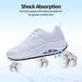 thumbnail image 5 of Treecher Wide Toe Box Shoes Women Arch Support Walking Shoes for Plantar Fasciitis Orthotic Tennis Sneakers White Size 9.5, 5 of 7