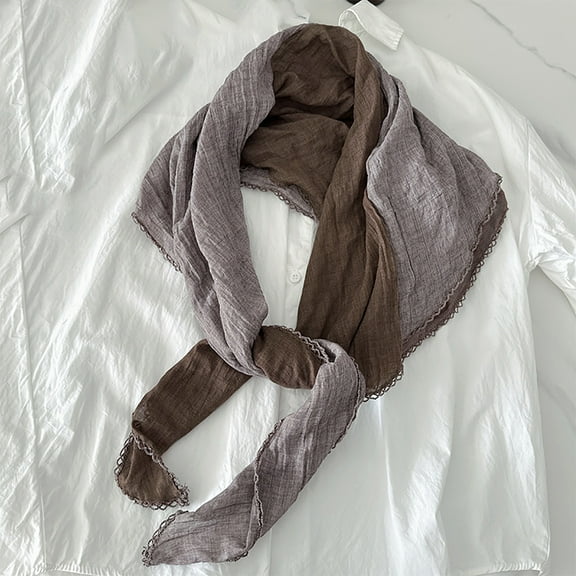 Mceream Scarves for Women Lightweight Neck Scarf Elegant Women's Silk-Feeling Scarf Square Headscarf Fashionable Breathable Soft Knit Head Scarf Bufandas Para Mujer