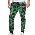 thumbnail image 1 of Puntoco Pantalones casuales largos para hombre, pantalones casuales con estampado de moda para hombre, cintura elástica con bolsillos, pantalones deportivos, 1 of 4
