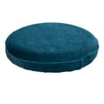thumbnail image 5 of 1 Piece Velvet Chair Covers Bar Stool Covers Anti-Slip Round Stool Cushion Cover Washable Stool Cushion Slipcover for Dia 12-15" Home Bar Hotel Counter Blue, 5 of 8