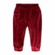 thumbnail image 4 of Ropa Para Niñas Pequeñas, Atuendo Para Niños Pequeños, Suéter Con Capucha De Terciopelo Dorado Para Otoño E Invierno, Top De Manga Larga, Pantalones Informales, Traje Rojo Odeerbi  LM103-7019, 4 of 8
