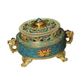 thumbnail image 4 of Soporte de Quemador de 2xTibet Contenedor de Quemador de de Aleación de Cobre Pintado, 4 of 9
