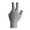 Grey, variant on Three-Finger Billiard Glove with Fingers for Pool Players Blue