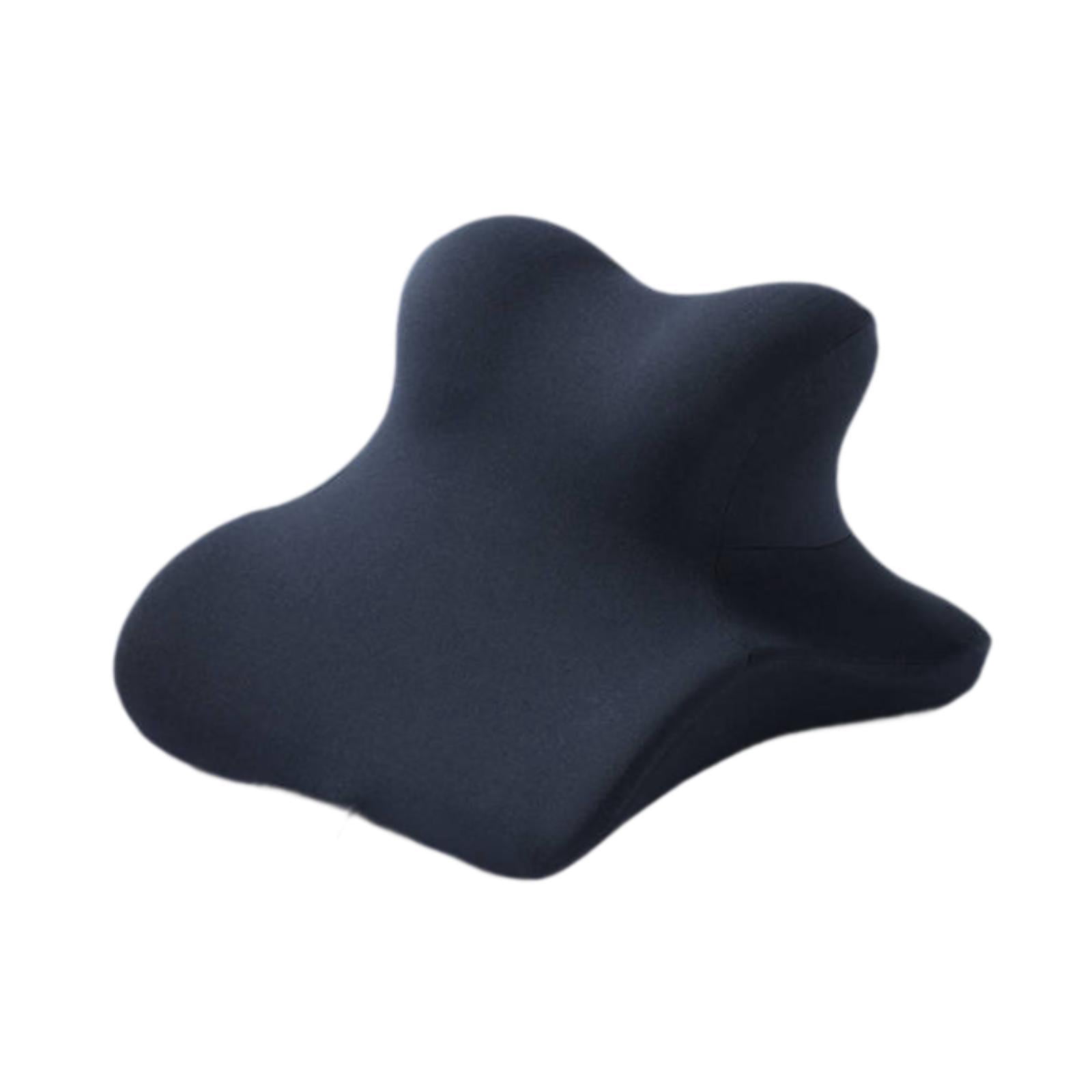 CarpNettore Neck Support Wedge Pillow for Sitting And Lying Down Memory Foam for Home Office Navy